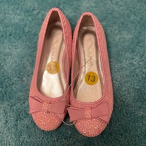Girls Pink Flats size 13 new